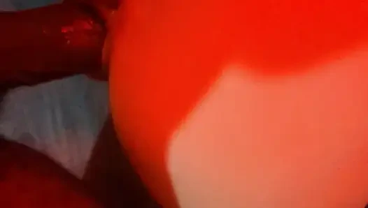 Teaser - selbstgedreht, bbc, zierliche dünne weiße ehefrau, nimmt es in beide löcher