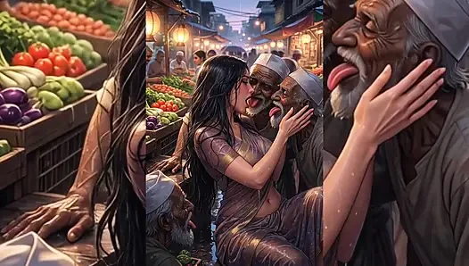INDIAN MILFs and Bhabhi Totally Dominated by Filthy MUSLIM Men – Public Grouping & Corruption