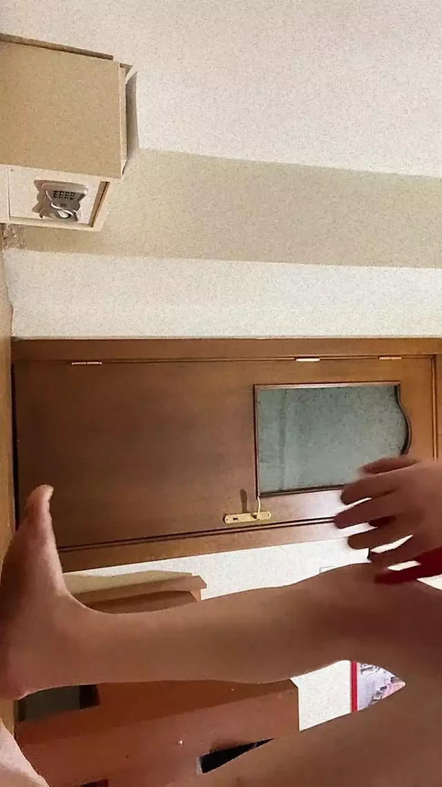 Fingering my ass through my red dress