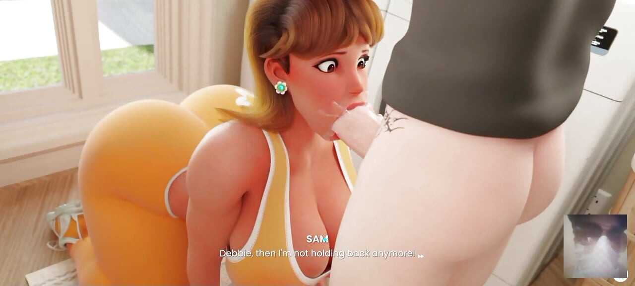 Step-mom Daisy From Mario Sees My Hard Dick and Offer Me to Suck It!!