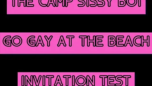 NUR AUDIO - Der Einladungstest im Camp, Sissy Boi, lässt mich wissen, wenn Sie es beenden