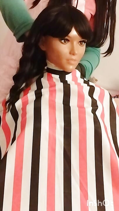 Nikki the ebony sex doll Loves vinyl BBC