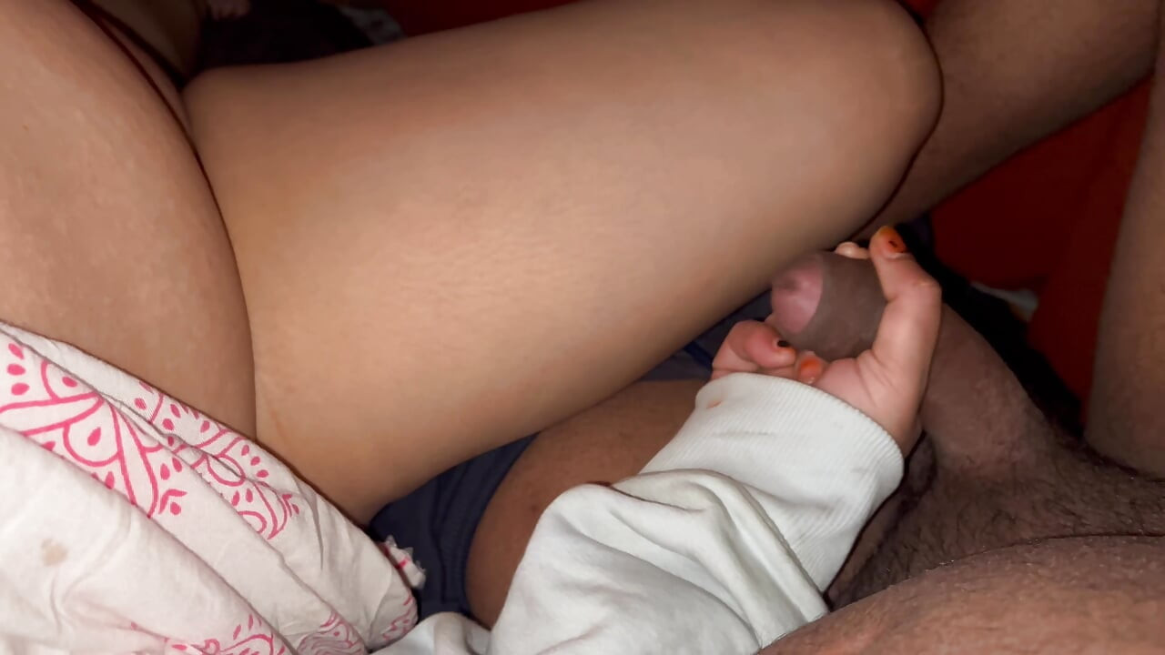 Senhora professora brincando com seu pau do aluno