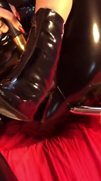 Captivating moment from "Black PVC, Ankle Boots and Vibrators"