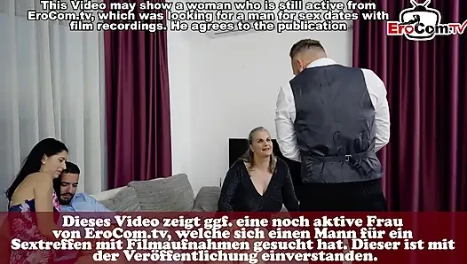 Pasangan Jerman melakukan seks kelompok tukar pasangan pribadi