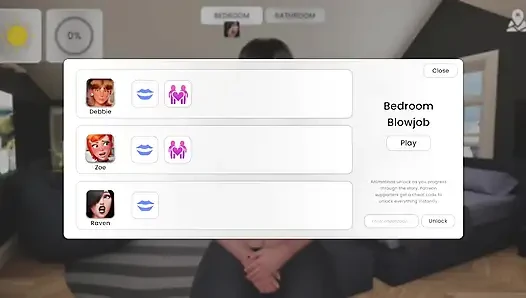 Zoe nyepong kontol Eden di kamarnya