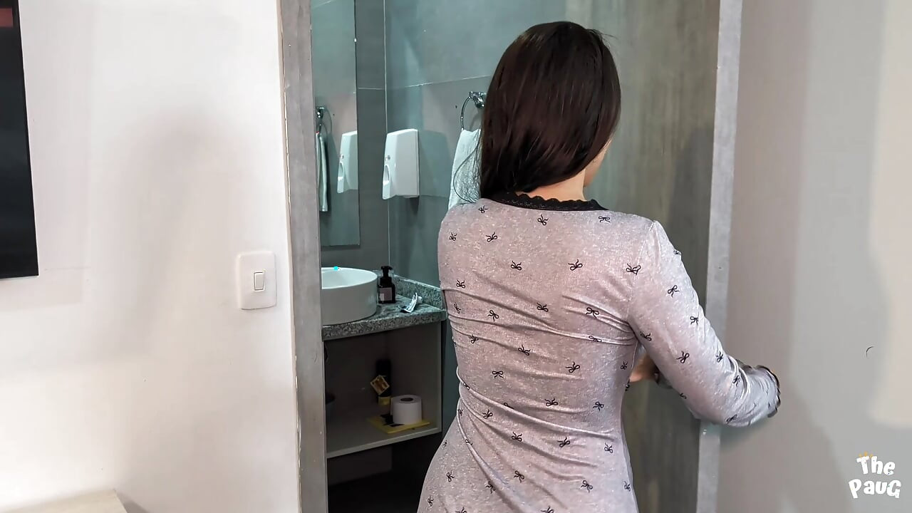My stepmom's huge ass is easily marked with those pajamas