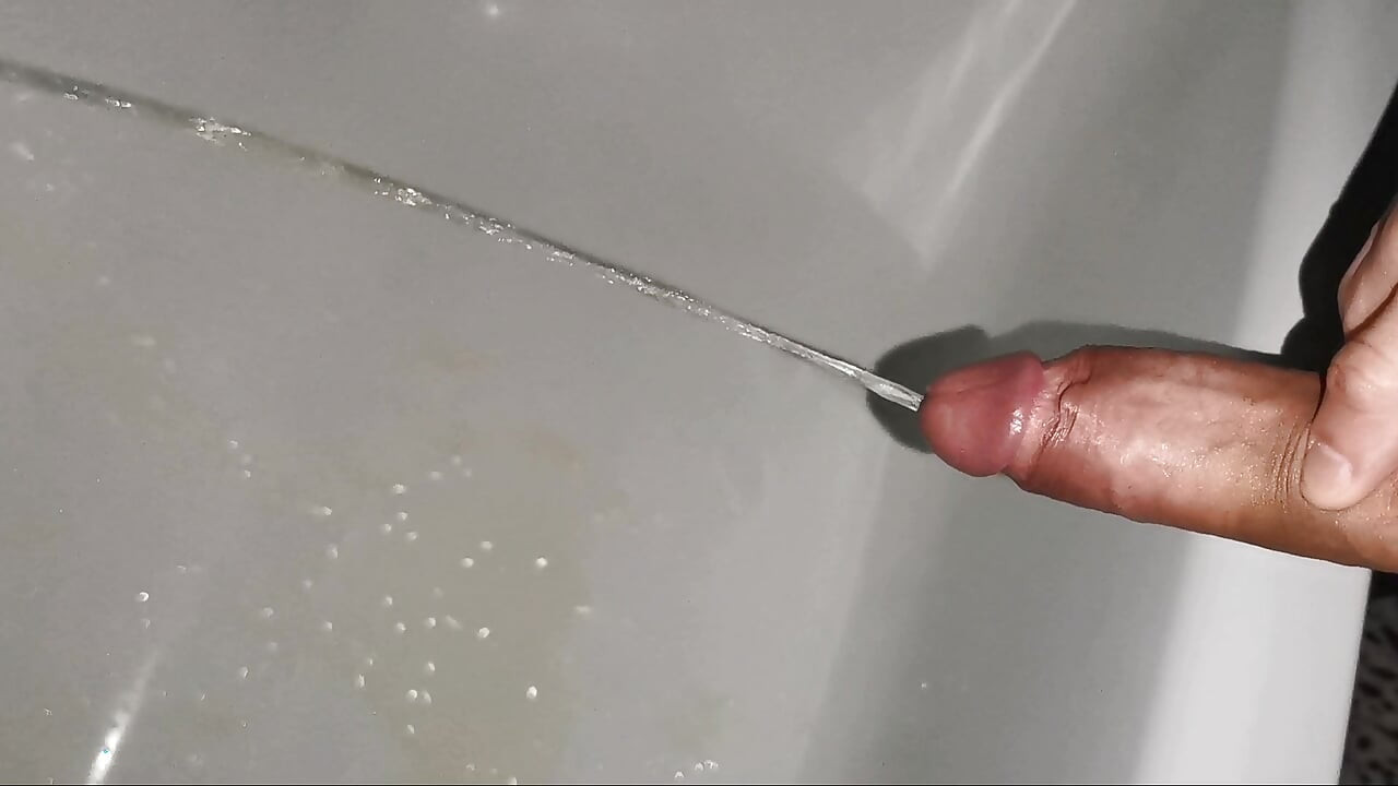 A Very Powerful Stream From a Large Penis