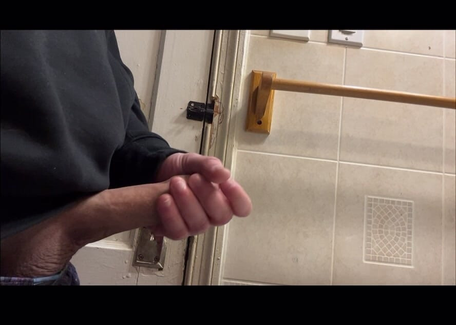 Touching me in the bathroom