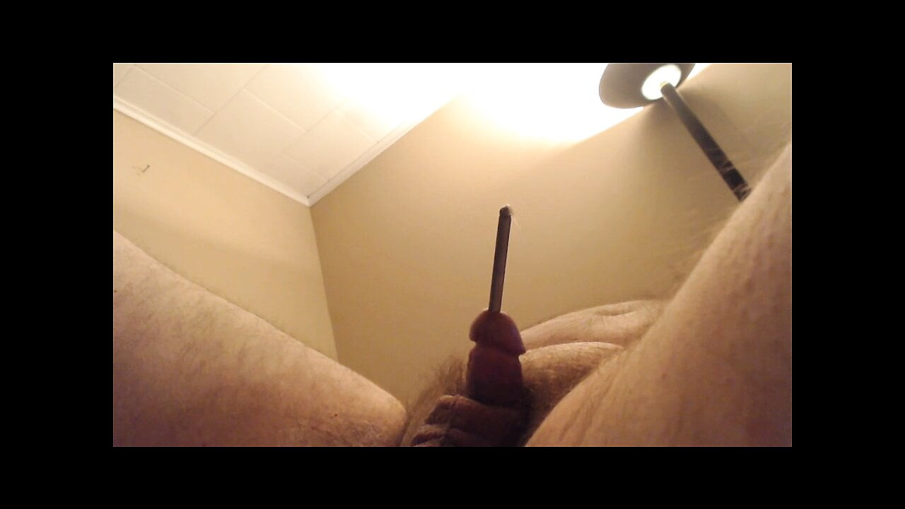 Ruined Sounding Cum... metal rod in tiny hard cock