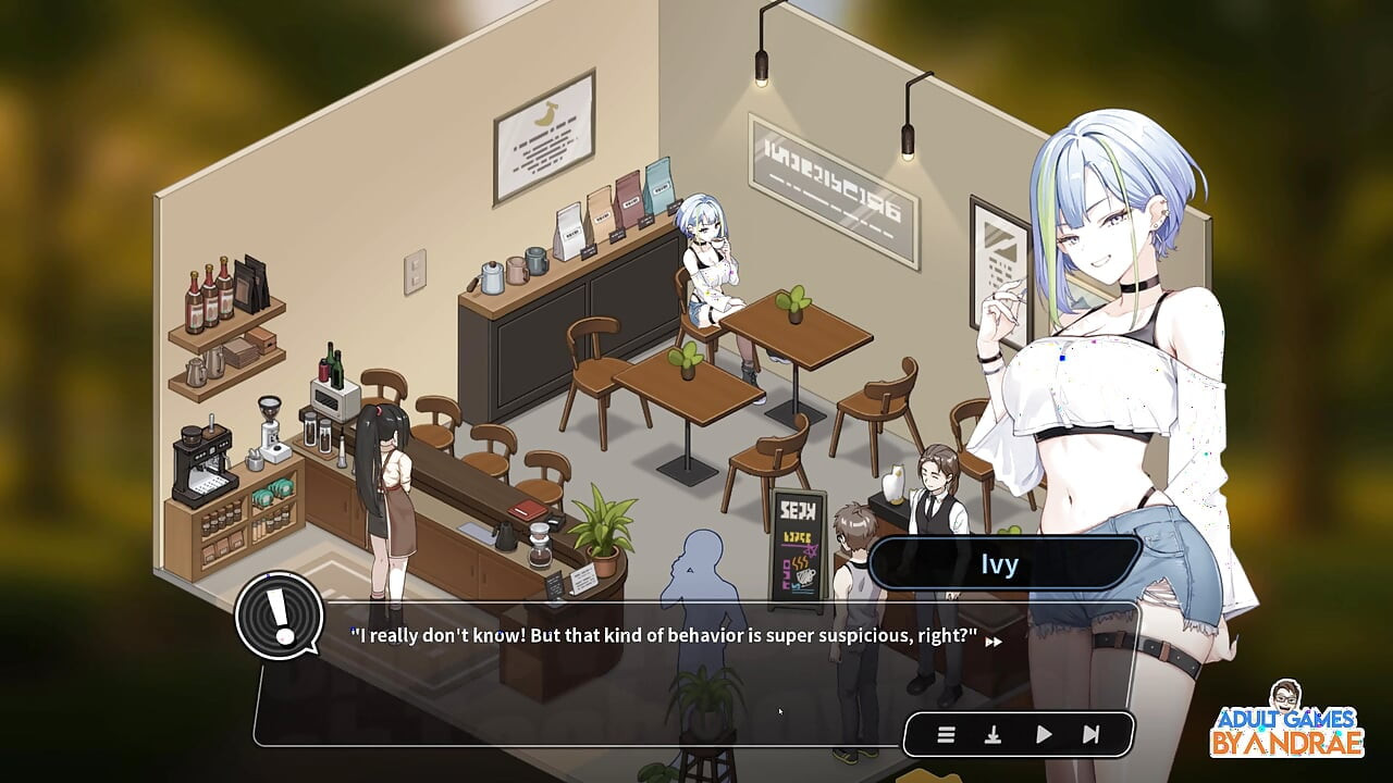 Sex, Secrets & Used Tech Gameplay Part 4 - Creampie at the Coffee Shop