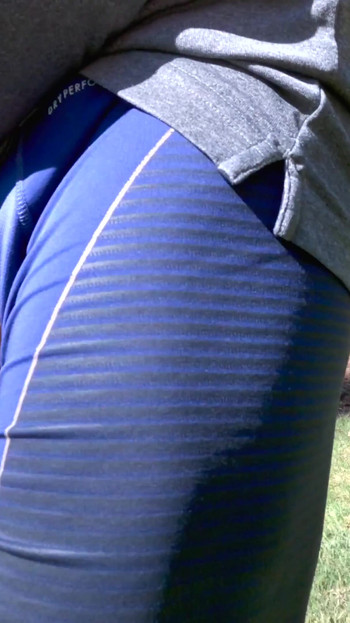 Must-share moment from "Out for a run with my cock popping out of my shorts"