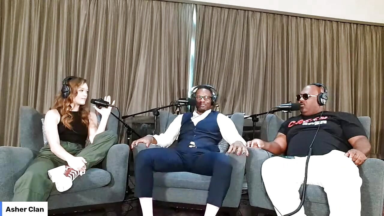 Artistas adultos charlan en el sofá con Katie Kush, Jamie Knox y Mrflourish - podcast asherclantv