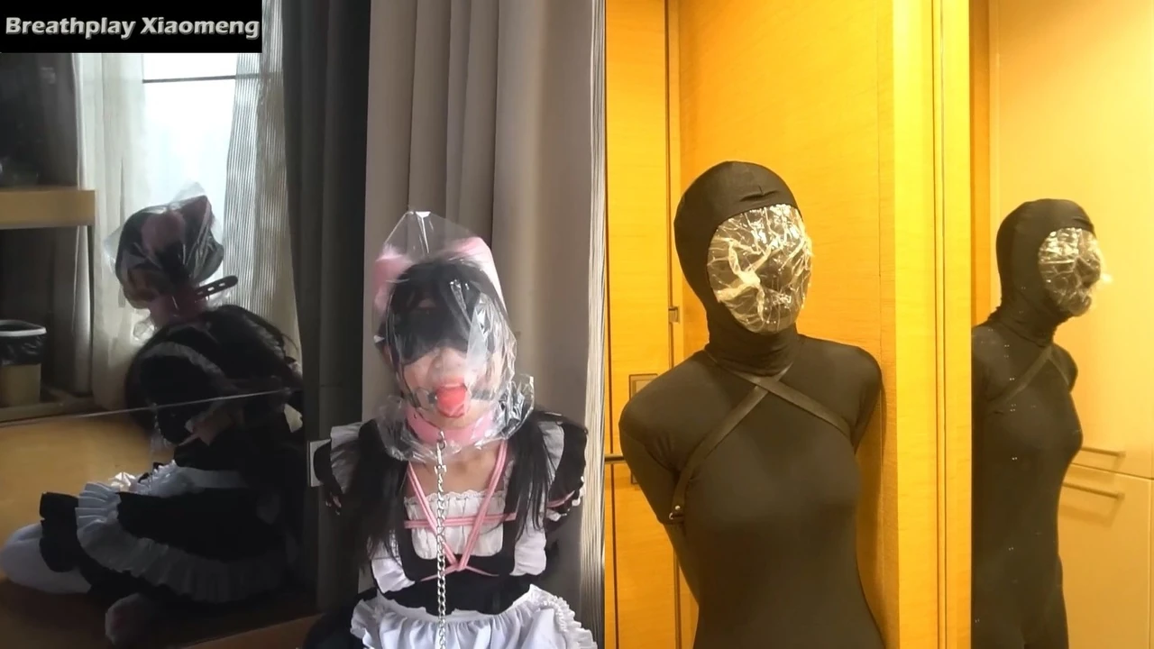 Η υπηρέτρια Xiaomeng και η Zentai με ακράτεια σε σάκους