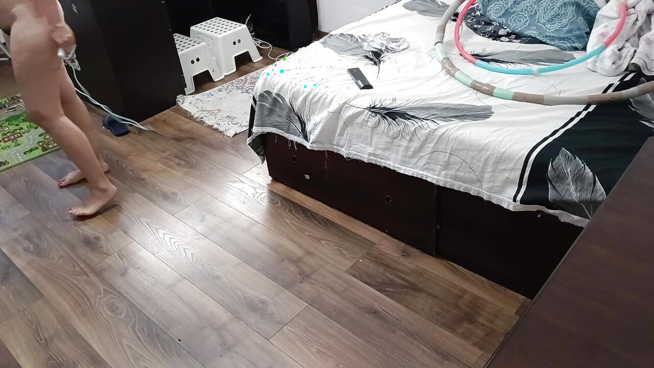 Sexy Wife Workout at Home Naked.