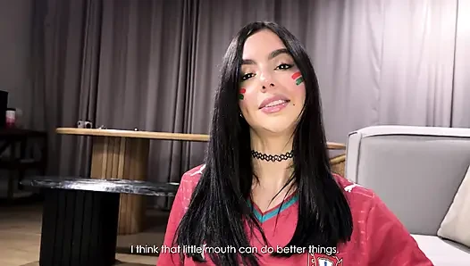 trade World Cup stickers with my stepbrother for my wet pussy - Iris Rodriguez & Danner Mendez