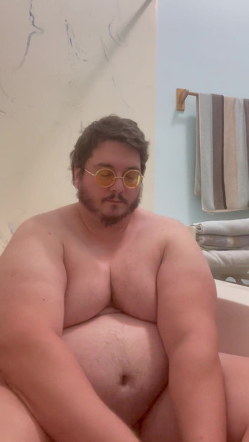Must-see moment from "Enormously Fat Chub Bear Daddy Burly Chub Draws a Hot Bath & Blasts a Hot Load"