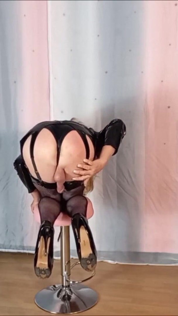 Must-share moment from "CD Whore in Lingerie Posing, Wanking, Squirting"