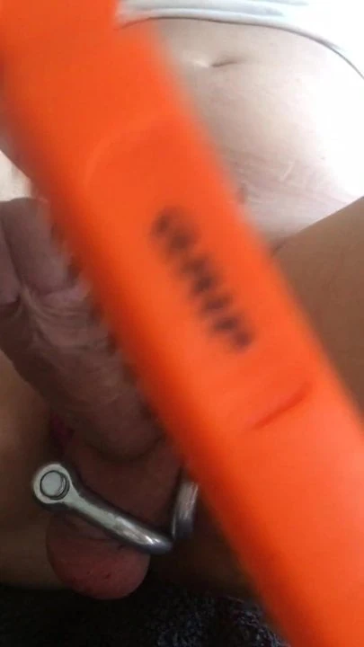 Hard spanking penis
