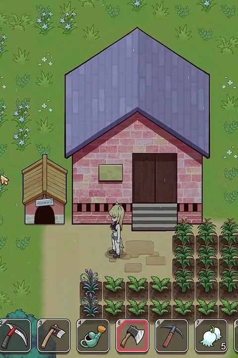 Village Rhapsody - inek bir kızın edepsiz büyük göğüslerini sağıyor