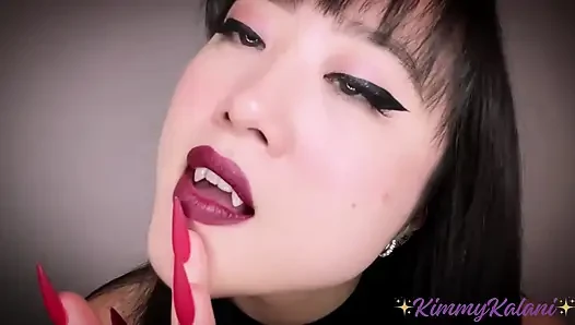 Горячий вампир пожирает тебя и лизание уха и лизание объектива - ASMR
