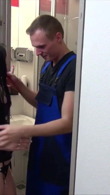 Captivating moment from "18yr old German Lingerie Teen Seduce the Repairman to Fuck"
