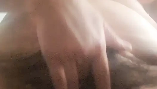 Mom's fingers entering the vagina