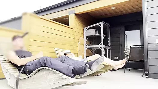Manhood porn video – Dickflash Roof Adventure: Part 2 a Little Redhead Slut Gives Me Fast Cumshot on Her and While Her Boyfriend Waits