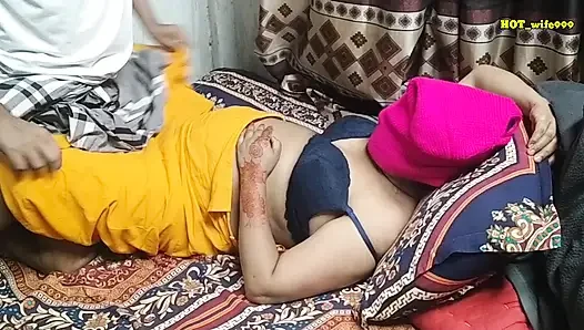 Desi village wife with husband first time romance