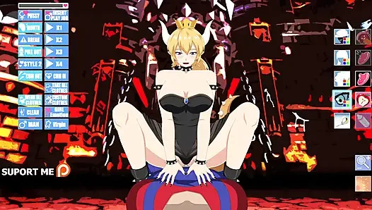 Hentai simülasyon bowsette - bu seks simülatöründe süper mario bowsette'i sikiyor