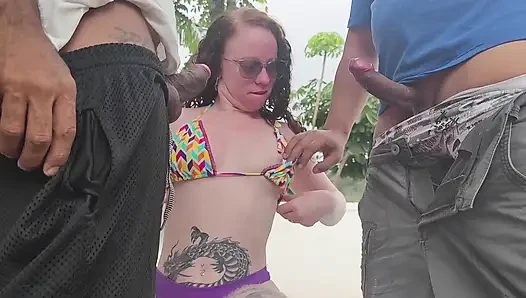 I had a lot of desire to know what a dp was like, I took advantage of my two employees to fulfill my wish
