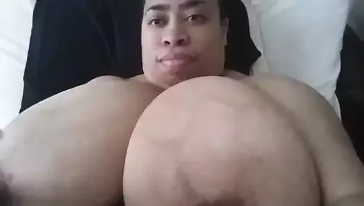 Giant black boobs