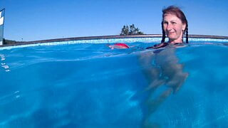 in the Pool of the Khvalynsk thermal baths