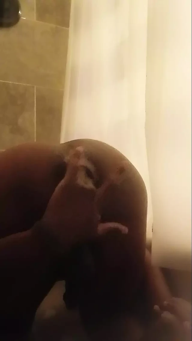 Anal Cleaning my asshole with soap and a dildo