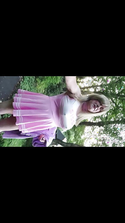 Sissy in a public park in Lancashire