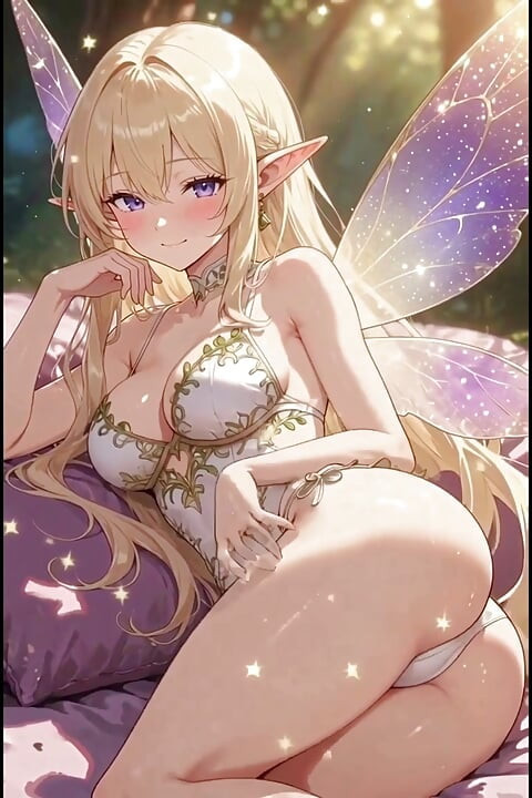 Blonde Elf Anime Girl