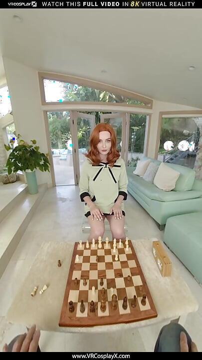 VRCosplayX Tik tak, die Dinge werden intensiver zwischen Ihnen und Beth Harmon Of QUEEN GAMBIT teil 1