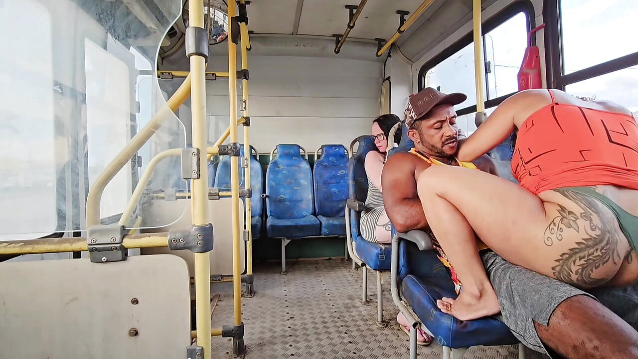 A SHAMELESS COUPLE RIDING IN PUBLIC TRANSPORT AND BACKSEAT PASSENGER FILMING EVERYTHING