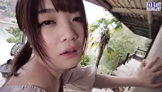 Cesur genç bir güzellik açık havada her sıcak damlayı boşaltırken prezervatif yutma ep. 2