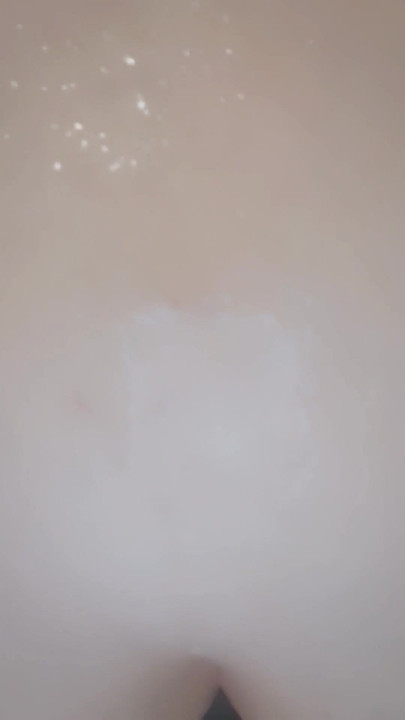 Emotional moment from "Having fun in the shower even stick my big black dildo to the wall and take it all in"