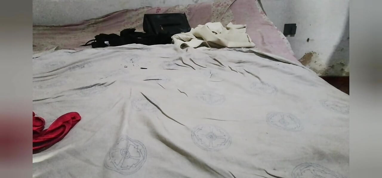 ep5 Desi stepmom found cam of stepson and she strips for him to see Pussy Show Begins Laying on the bed starts her boobs job.mp4