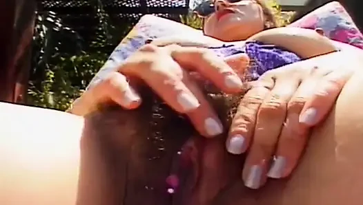 She Is a Hairy French Slut That Likes to Get Fucked by Two Guys