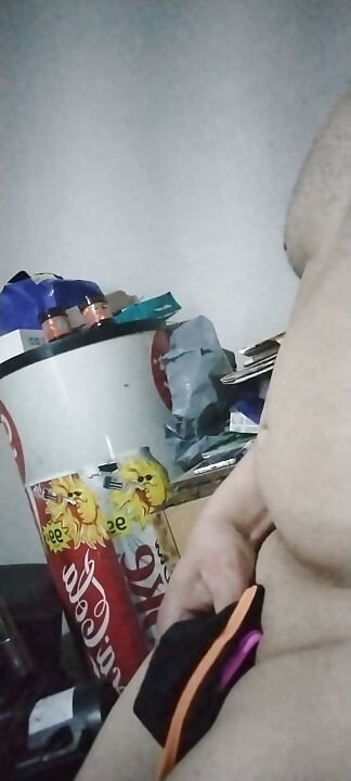 Comforting my virgin penis with my ex-girlfriend's panties