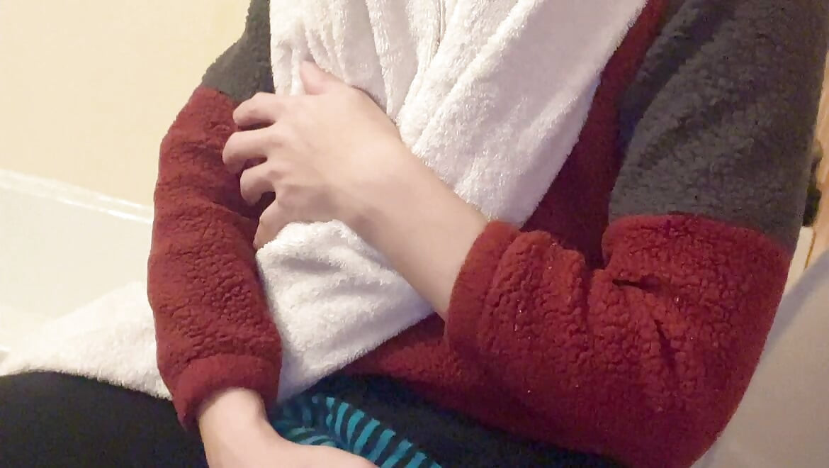 Tiny Nature Tit Hana so Nice Her in Bathroom Finish Shower