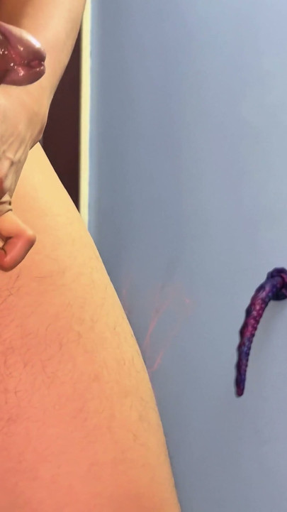 Ballshockers and Octopus TENTACLE anal dildo for a BIG COCK and BIG BALLS | Clip 1