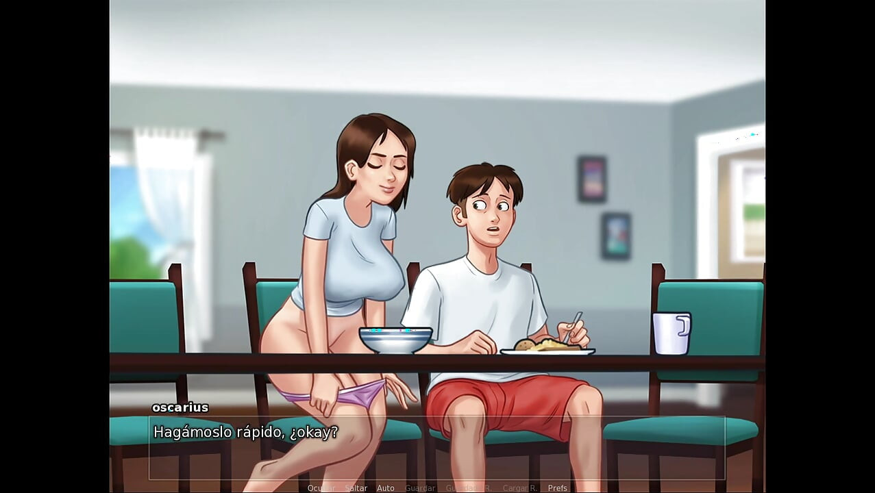 새엄마 Vs 의붓딸, 집에 도착한 세입자 둘 다 그를 원해 - Summertime Saga
