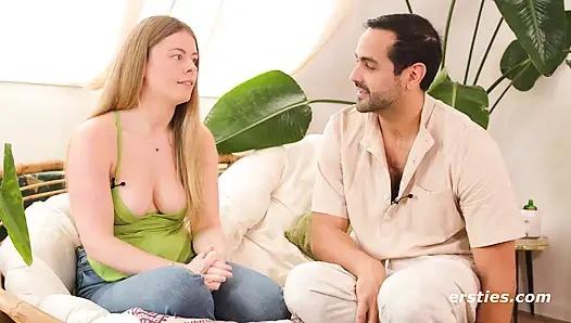 Ersties - Samantha Gets Oiled Up & Massaged by Gus (Ep 1 of 2)