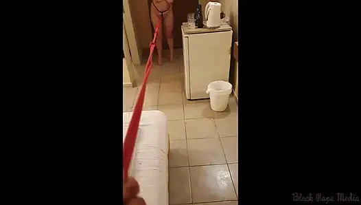 Тренировка Милфы-рабыни Виктории