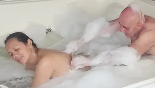 HOTTEST WET MASSAGE WITH ADAMANDEVE AND LUPO