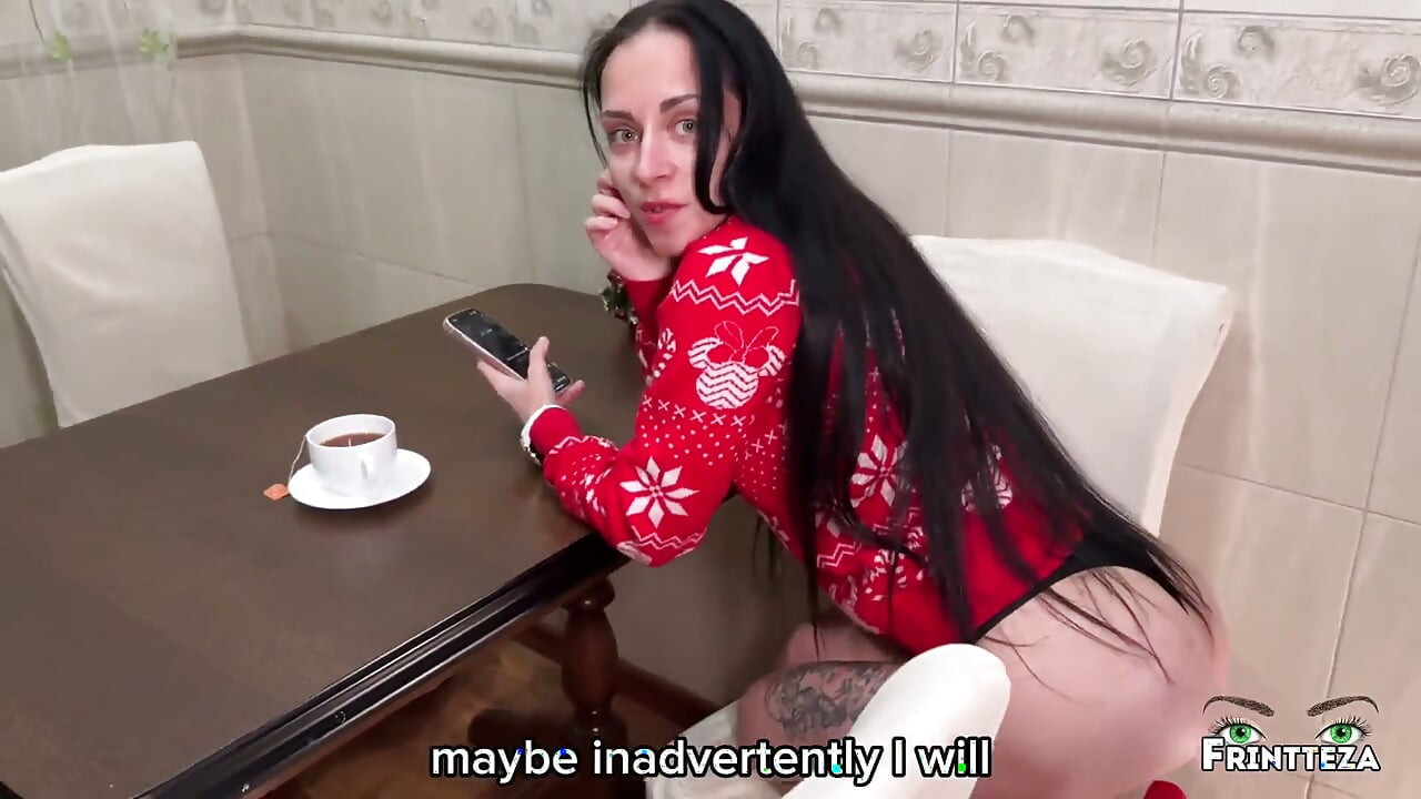 Christmas Alone with Stepmom Part 5. POV Creampie in Step Stepmom. Cheating on the Kitchen.